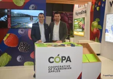 On the left is Copa's sales manager Marko Arsenovic, on the right is Commercial Director Dragoslav Bovan. Copa exports apples from Serbia.